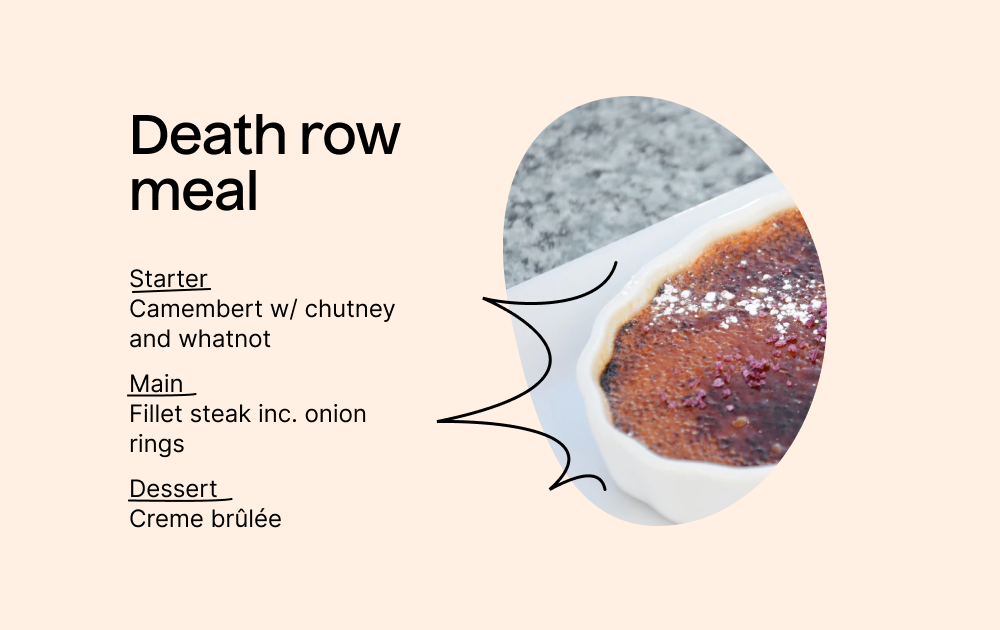 Death row meal