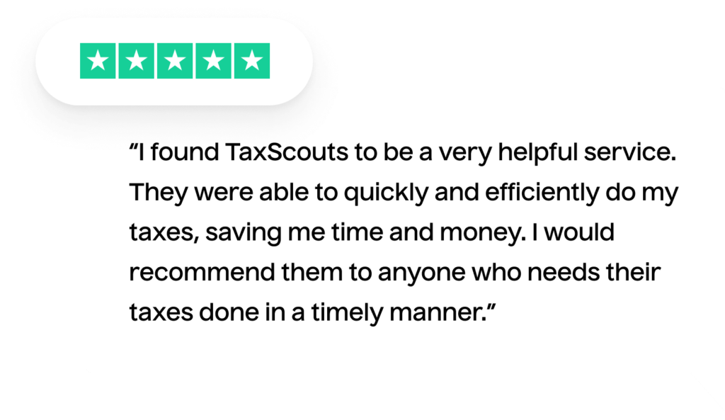 TaxScouts customer review