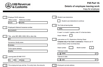 The P45 Form: How To Get One For Your Self Assessment Tax Return – Taxscouts
