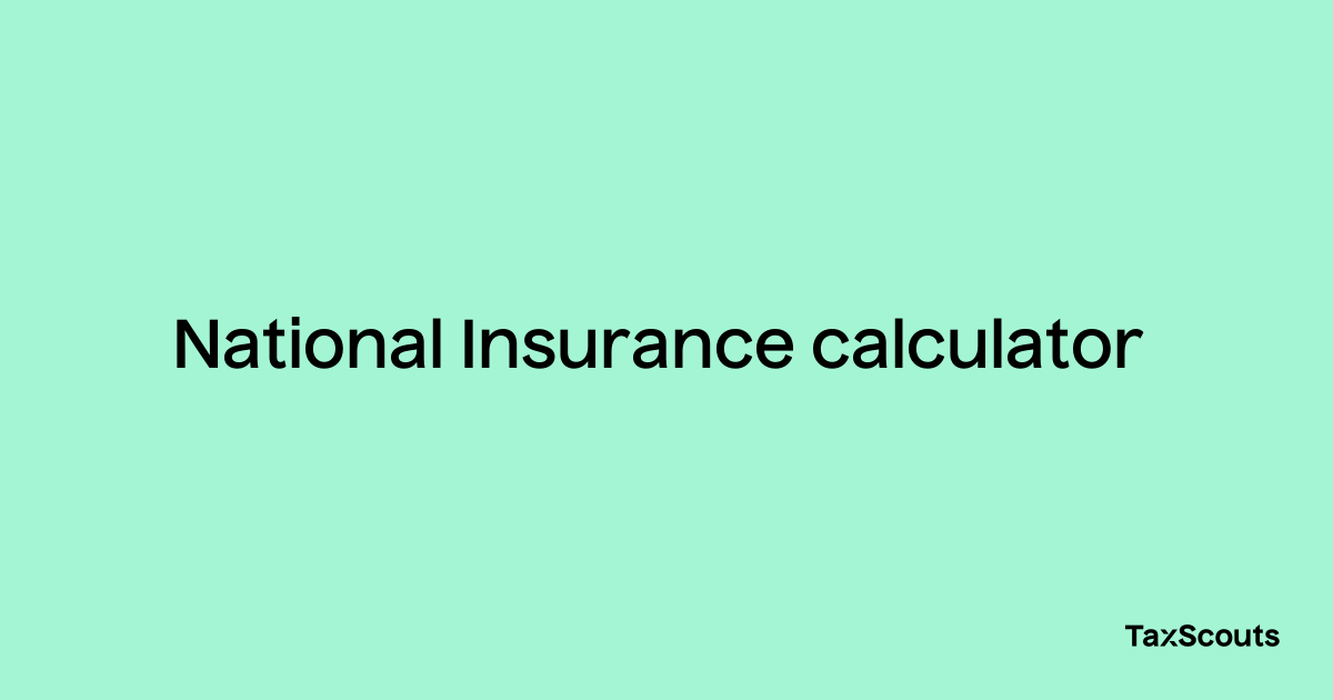 Marty Fielding frágil Consulta National Insurance calculator – TaxScouts