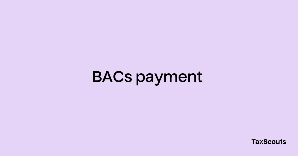 payment type bacs