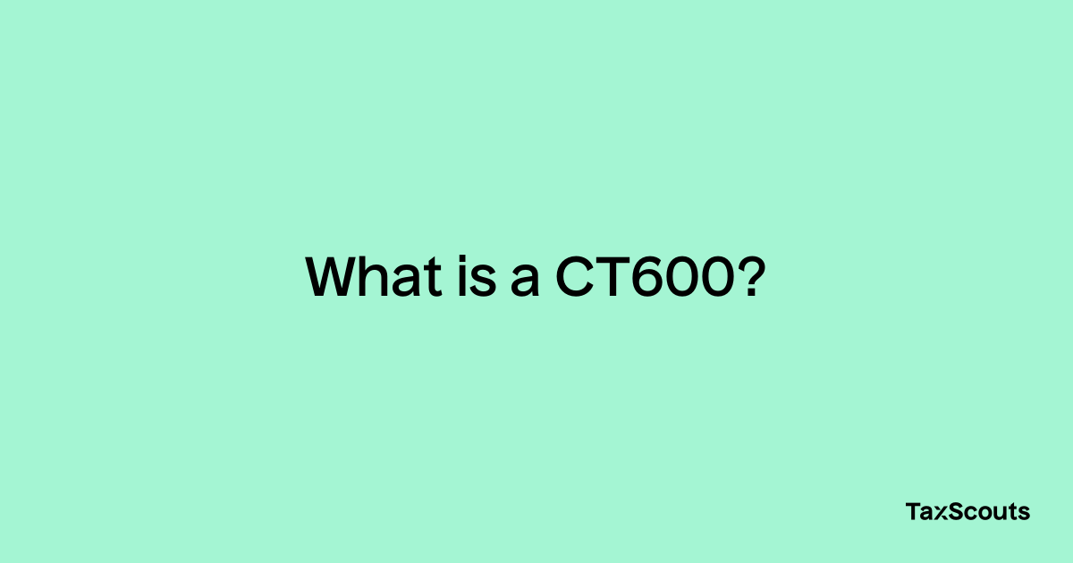 What is a CT600? – TaxScouts