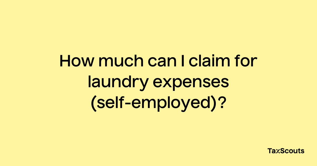 Can You Claim Laundry On Tax