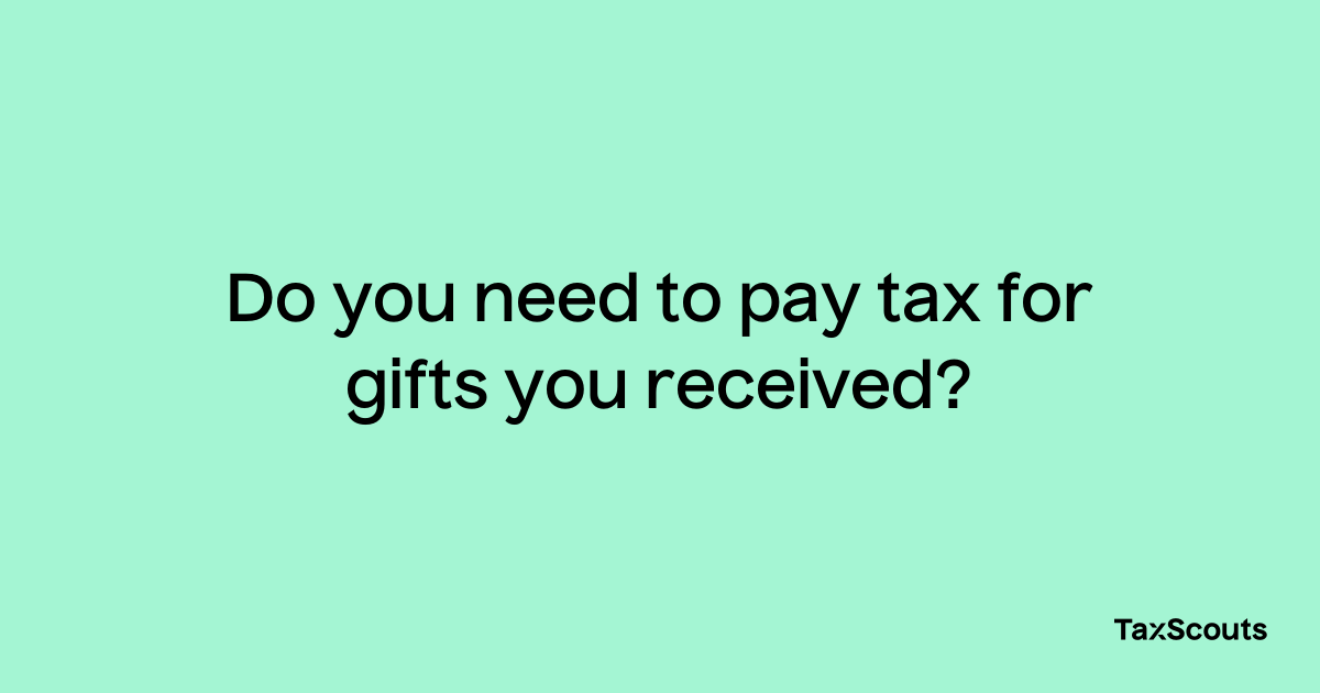 do i have to pay taxes on a cash gift