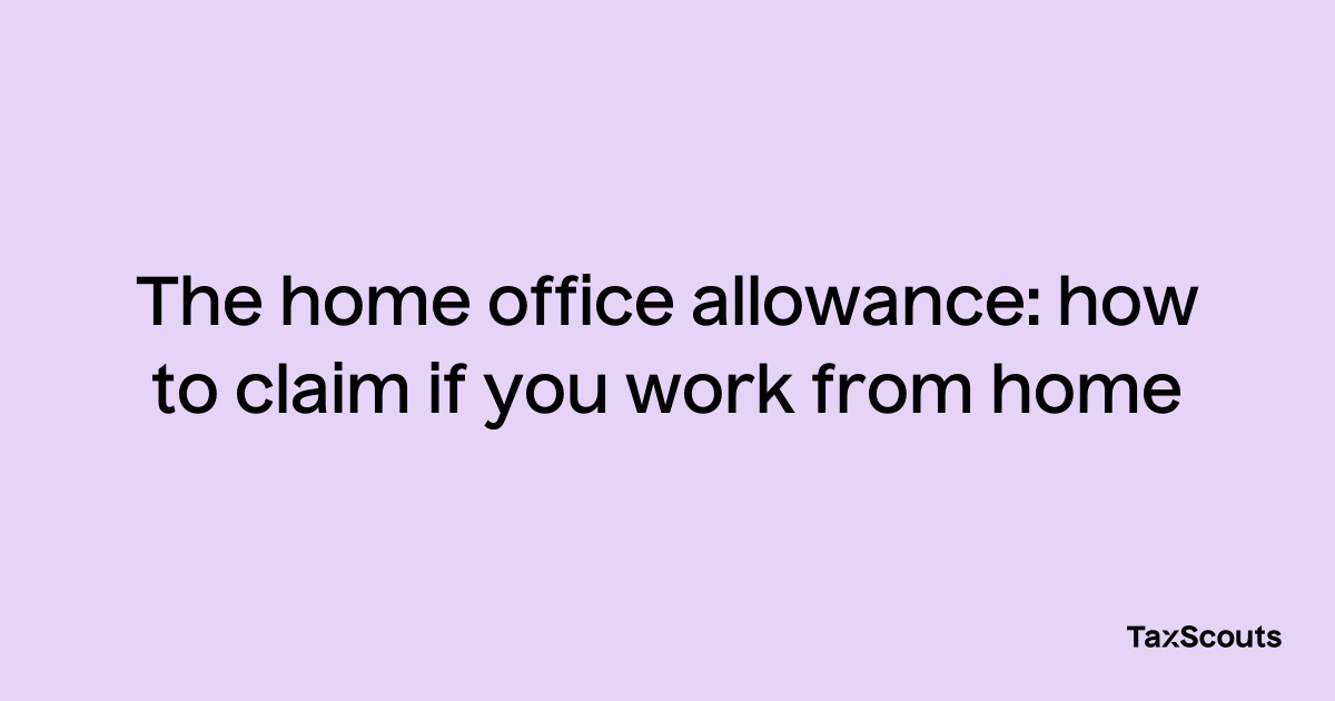 claim homeworker allowance